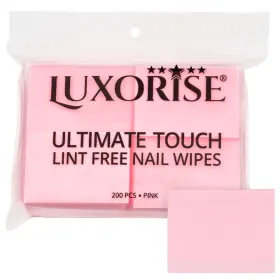 Servetele Unghii - Îngrijire Simplă și Eficientă Servetele Unghii - Ultimate Touch LUXORISE, Strat Dublu, 200 buc, Roz