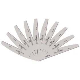 Buffer pentru Unghii - Îngrijire și Finisare Perfectă Buffer pentru Unghii - Set 10 Pile Unghii Semiluna granulatia 150/180 - SensoPRO Milano