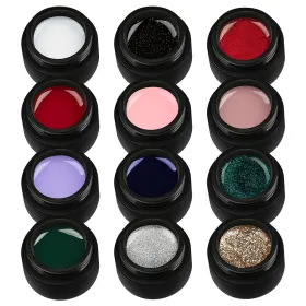 Seturi Geluri UV pentru Manichiură Perfectă Set Geluri UV pentru Manichiură Perfectă - 12 Nuante Festive Glow