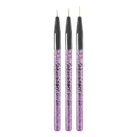 Seturi de Pensule pentru Unghii – Calitate și Precizia Set pensule unghii pentru nail art SensoPRO Milano, Purple
