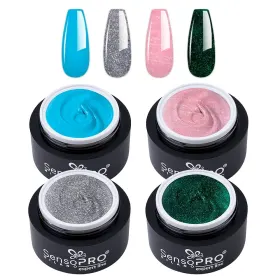 Seturi Geluri UV pentru Manichiură Perfectă Set Geluri UV Colorate Twinkle Glam pentru Manichiură Perfectă