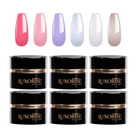 Seturi Geluri Constructie pentru Unghii - UnghiiPro.ro Set Gel Constructie pentru Unghii JellyFlex LUXORISE, Lovely Nails 02