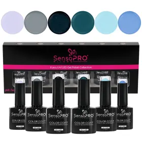 Seturi de Oje Semipermanente pentru Manichiură Perfectă set oje semipermanente 10ml SensoPRO Milano, Dream Baby