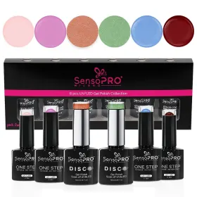 Seturi de Oje Semipermanente pentru Manichiură Perfectă Set Oje Semipermanente 10ml SensoPRO Milano, Super Star