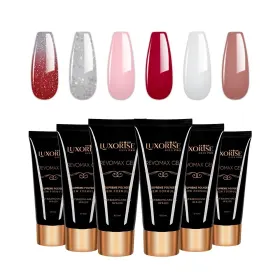 Seturi Geluri Constructie pentru Unghii - UnghiiPro.ro set geluri constructie pentru unghii Set 6 Polygel REVOMAX LUXORISE, Brilliance Nails 02