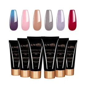 Seturi Geluri Constructie pentru Unghii - UnghiiPro.ro Set Geluri Constructie pentru Unghii REVOMAX LUXORISE 6 Polygel