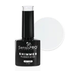 Rubber Base SensoPRO 10ml - Stabilitate și Flexibilitata Rubber Base SensoPRO 10ml - #01 Milky White Shimmer Gold