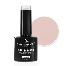 Rubber Base SensoPRO 10ml - Stabilitate și Flexibilitata Rubber Base SensoPRO 10ml - #07 Rare Rose Shimmer Gold