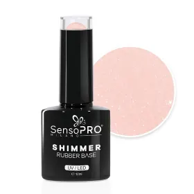 Rubber Base SensoPRO 10ml - Stabilitate și Flexibilitata Rubber Base SensoPRO 10ml - Shimmer #11 Irresistible Nude Silver