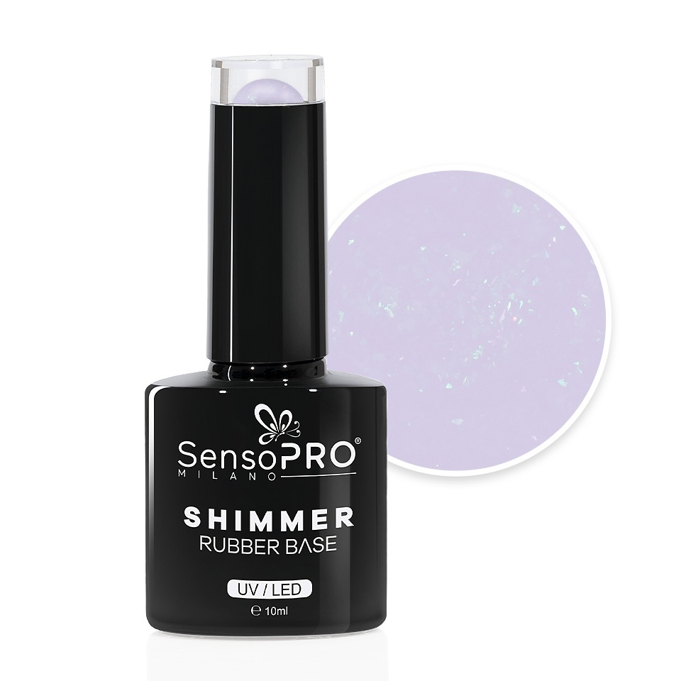 Rubber Base SensoPRO 10ml - Stabilitate și Flexibilitata Baza Rubber SensoPRO Milano - #18 Frosty Blush, 10ml