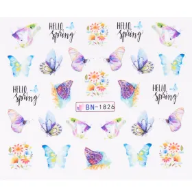 Tatuaj Unghii LUXORISE Butterfly Wink, BN-1826