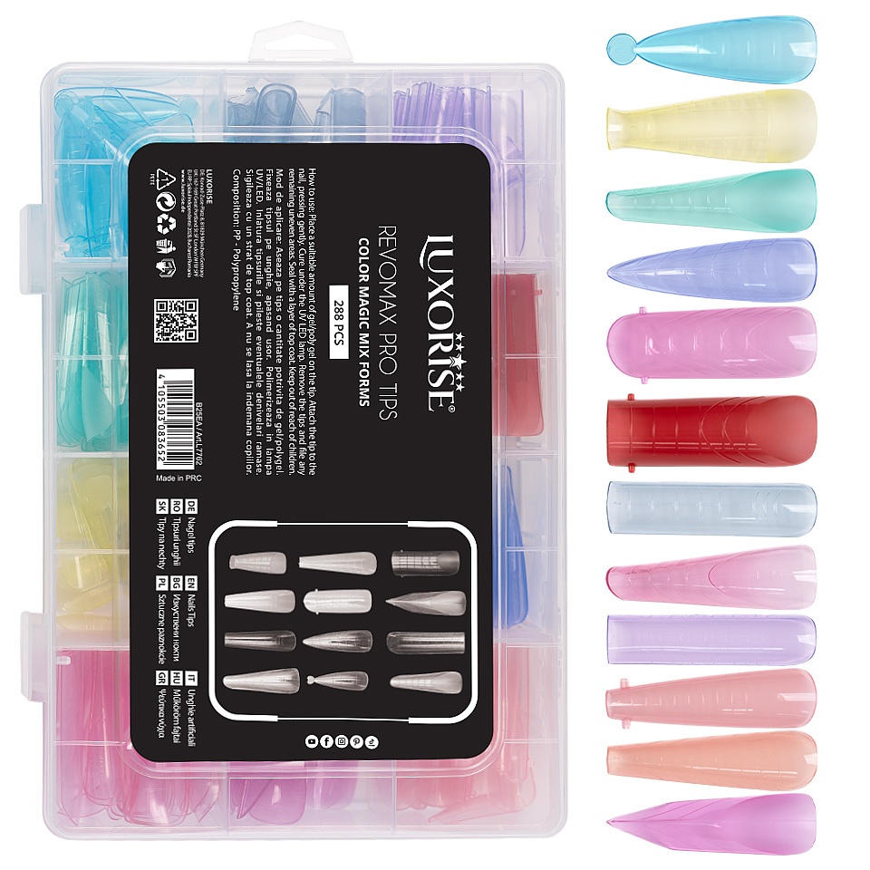 Tipsuri pentru Unghii False - UnghiiPro.ro tips pentru unghii false REVOMAX Color Magic Mix LUXORISE
