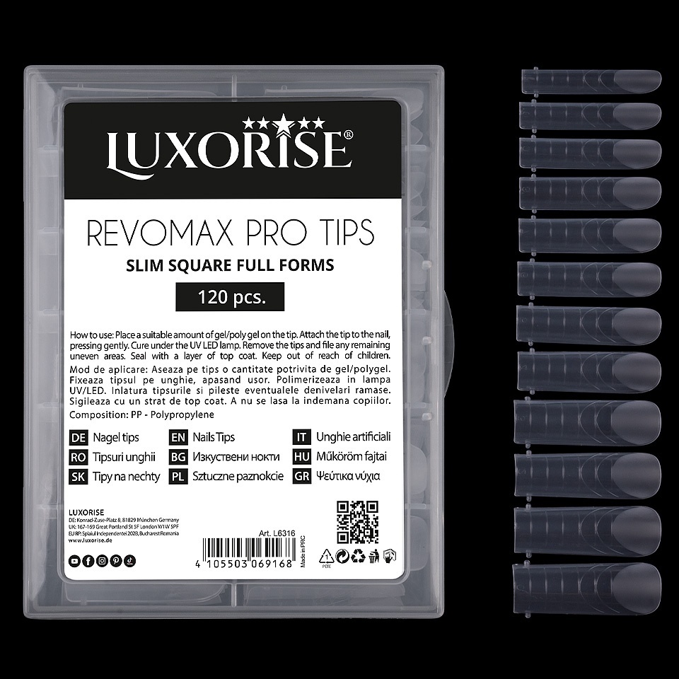 Tipsuri pentru Unghii False - UnghiiPro.ro Tips pentru Unghii False REVOMAX PRO TIPS LUXORISE Slim Square