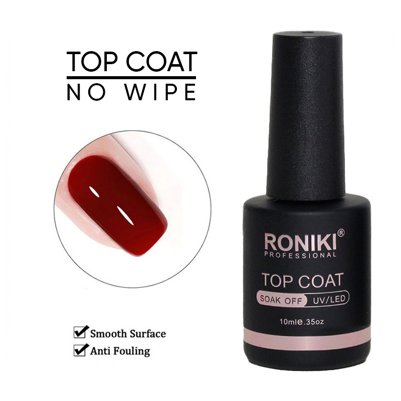 Top Coat No Wipe 10ml Roniki