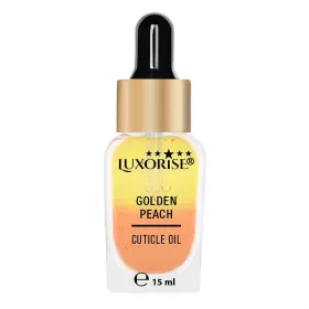 Tratament pentru Îngrijirea Frumuseți ulei cuticule bifazic Golden Peach - LUXORISE, 15ml