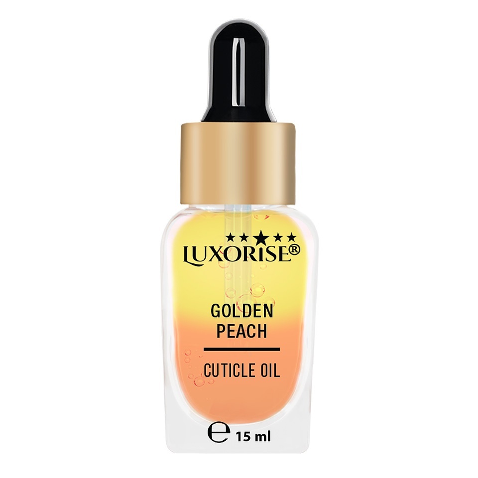 Ulei cuticule bifazic Golden Peach - LUXORISE,15ml