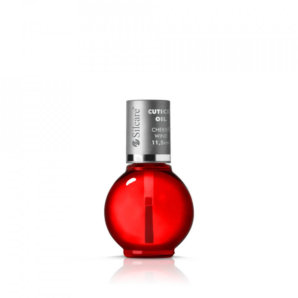 Ulei Cuticule cu pensula 11.5ml Base One Silcare Cherry Wine