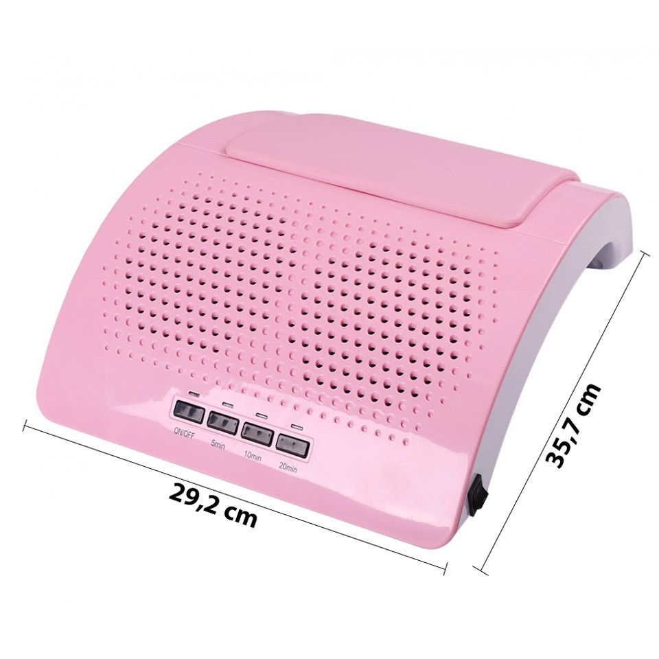 Aspirator Unghii 2 Motoare Dual Fusion Elite 60W LUXORISE + Lampa LED – Roz - Image 5