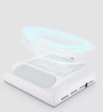 Aspirator Unghii cu Filtru 80W – Colector Praf Profesional, Alb