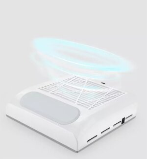 Aspirator Unghii cu Filtru 80W – Colector Praf Profesional, Alb