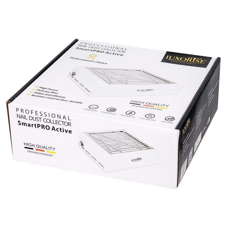 Aspirator Unghii SmartPRO Active 40W LUXORISE cu Filtru – Profesional, Alb - Image 2
