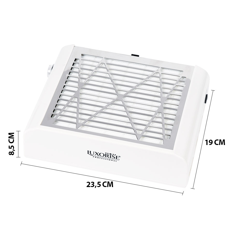 Aspirator Unghii SmartPRO Active 40W LUXORISE cu Filtru – Profesional, Alb - Image 8