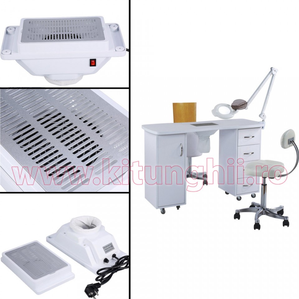 Aspirator Unghii Incorporabil in Masa LUXORISE – Colector Praf Salon - Image 6