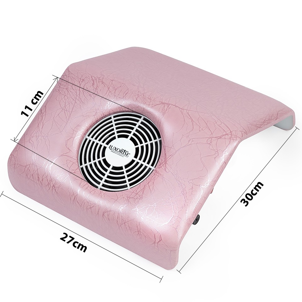 Aspirator Unghii Power Cyclone 30W LUXORISE – Colector Praf, Charm Pink - Image 2