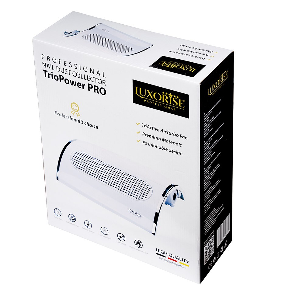 Aspirator Unghii Profesional 3 Motoare TrioPower PRO LUXORISE – Colector Praf, Alb - Image 6