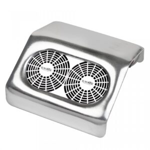 Aspirator Unghii Tornado Force 48W LUXORISE – Colector Praf Manichiura, Silver