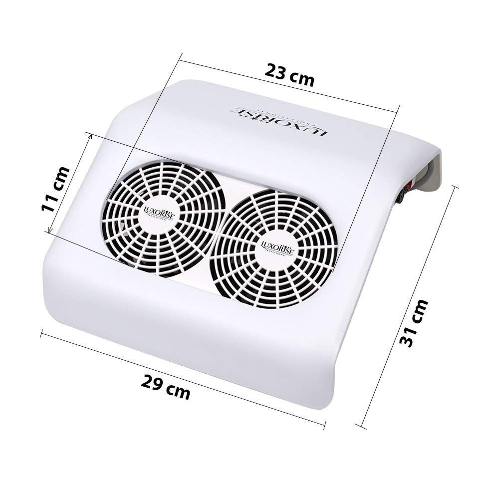 Aspirator Unghii Tornado Force 48W LUXORISE – Colector Praf Manichiura, White - Image 2