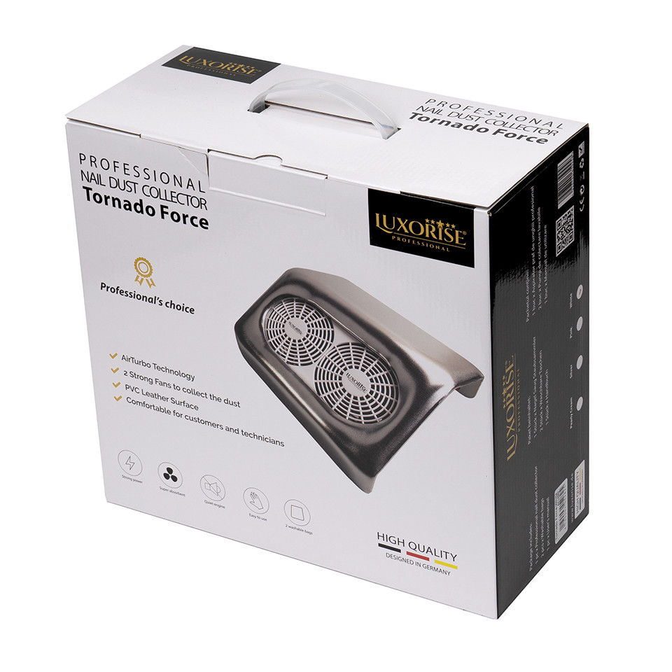 Aspirator Unghii Tornado Force 48W LUXORISE – Colector Praf Manichiura, White - Image 3