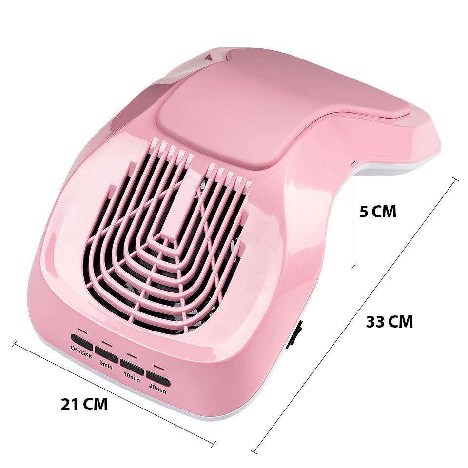 Aspirator Unghii TurboTronic PRO LUXORISE – Colector Praf Manichiura, Roz - Image 5