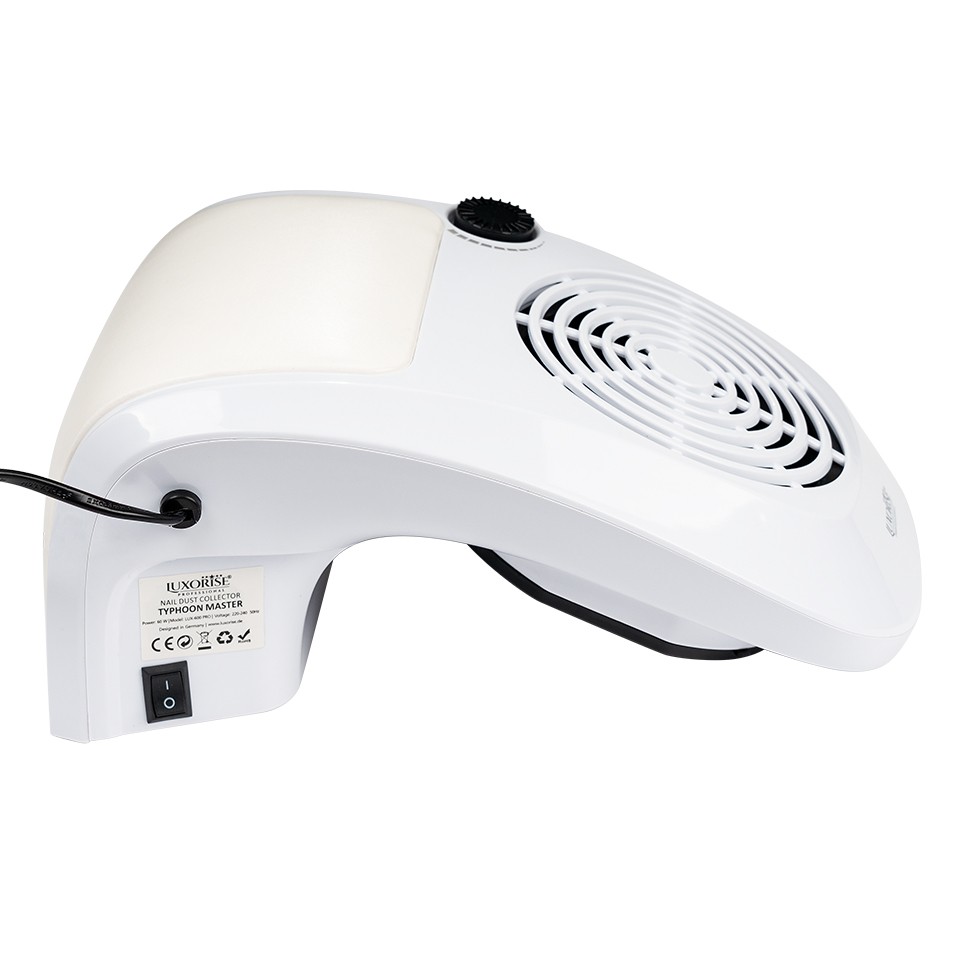 Aspirator Unghii Typhoon Master 60W LUXORISE – Colector Praf Manichiura, Alb - Image 2