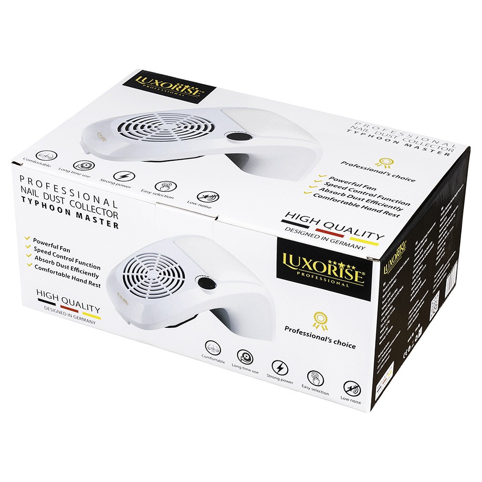 Aspirator Unghii Typhoon Master 60W LUXORISE – Colector Praf Manichiura, Alb - Image 4