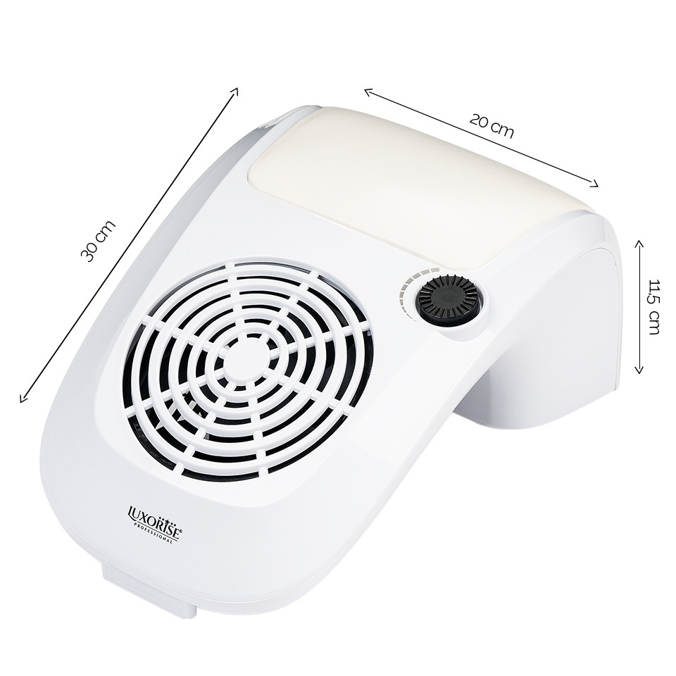 Aspirator Unghii Typhoon Master 60W LUXORISE – Colector Praf Manichiura, Alb - Image 5