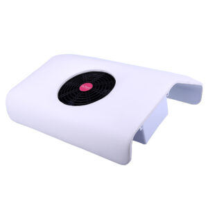Aspirator Unghii Lila Rossa cu Suport Pila 20W – Colector Praf Manichiura, Alb
