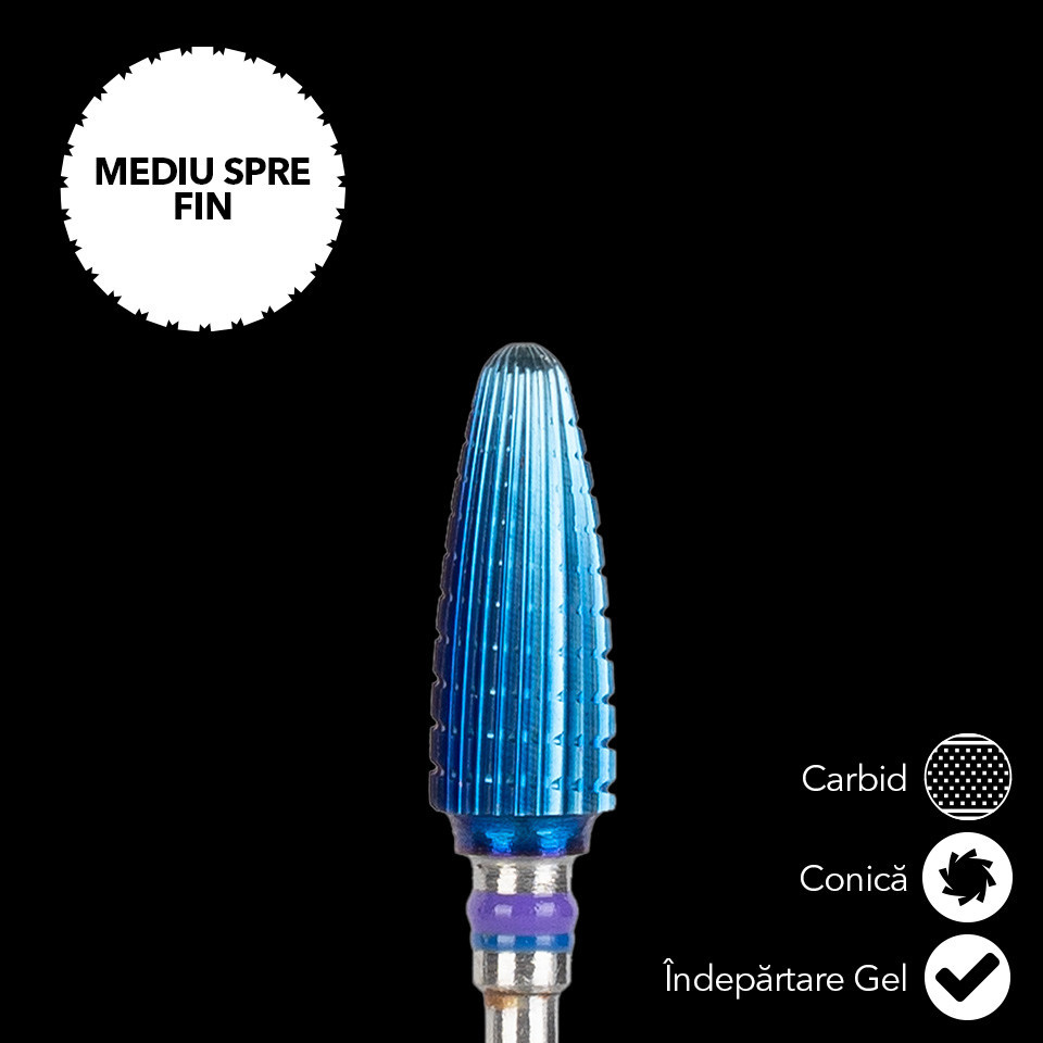 Capat Freza Carbid LUXORISE Conica, duritate medie - Image 2