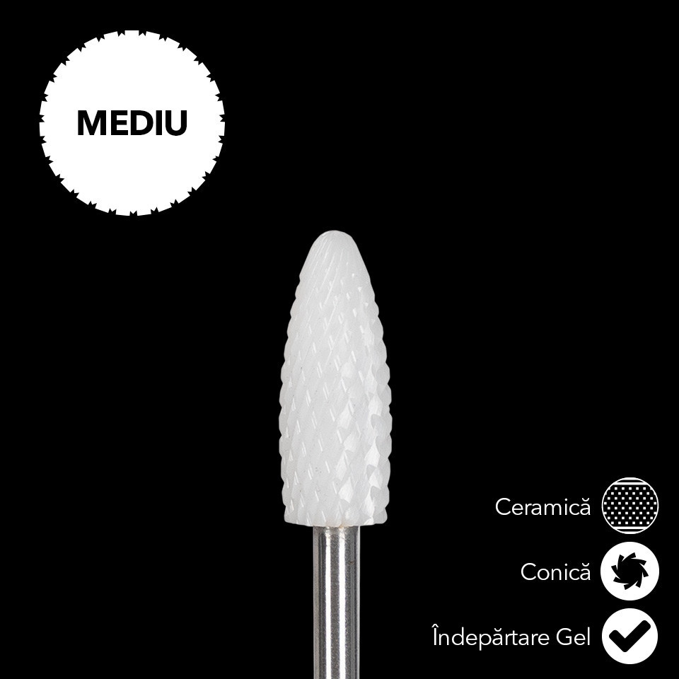 Capat Freza Ceramica LUXORISE Conica, duritate medie #207 - Image 2