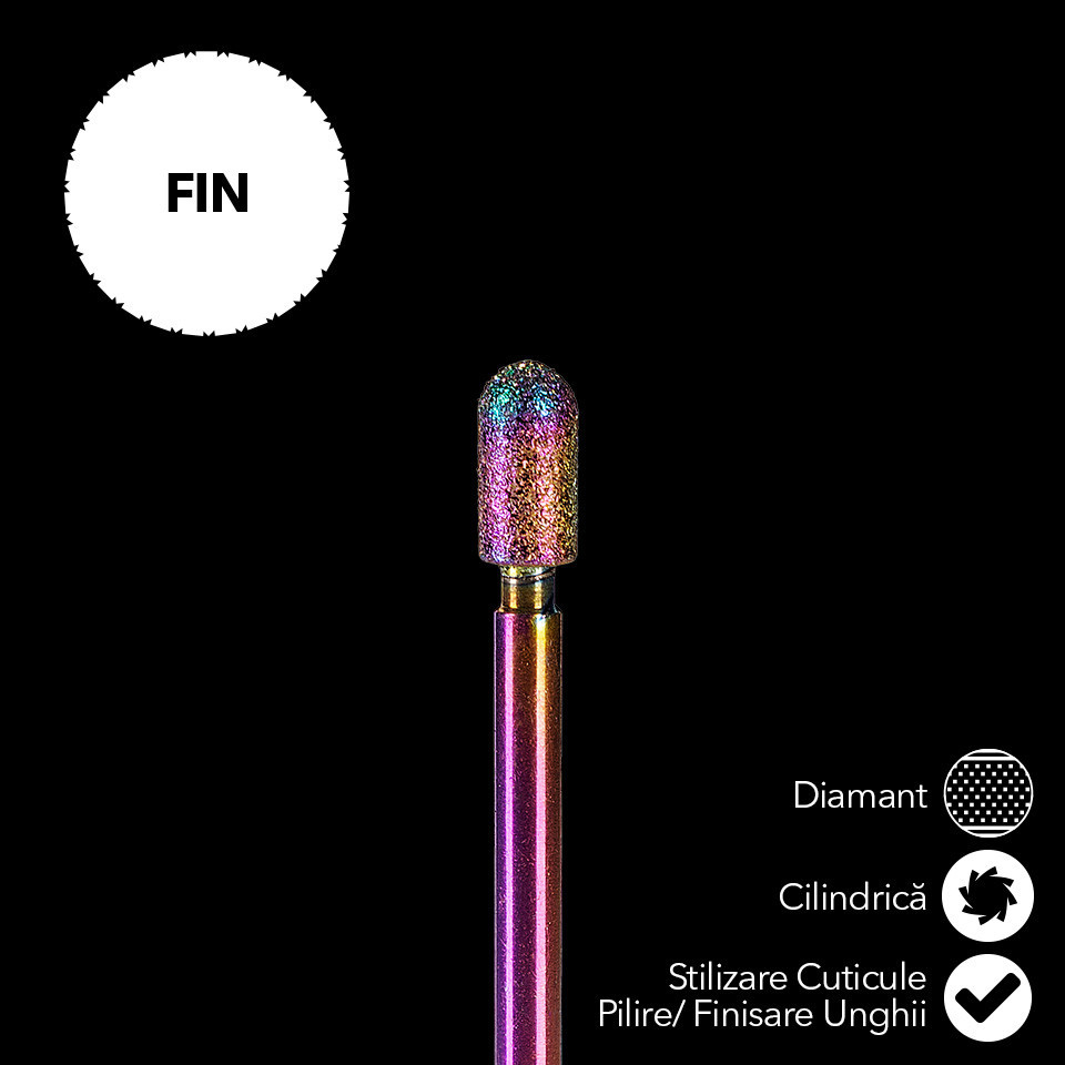 Capat Freza Diamant LUXORISE Cilindrica, fina CD23 - Image 2