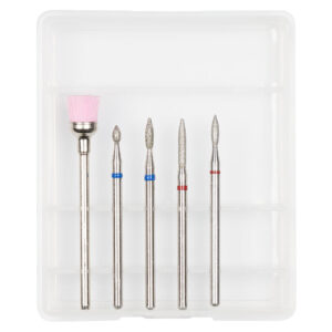 Capete Freza Unghii Diamantate LUXORISE #23, set 5 buc