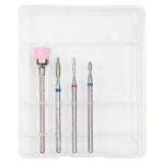 Capete Freza Unghii Diamantate LUXORISE #24, set 4 buc