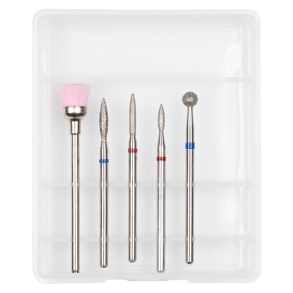 Capete Freza Unghii Diamantate LUXORISE #25, set 5 buc