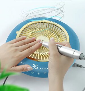 Freza Unghii + Aspirator 2 in 1, 60W, 35.000 RPM