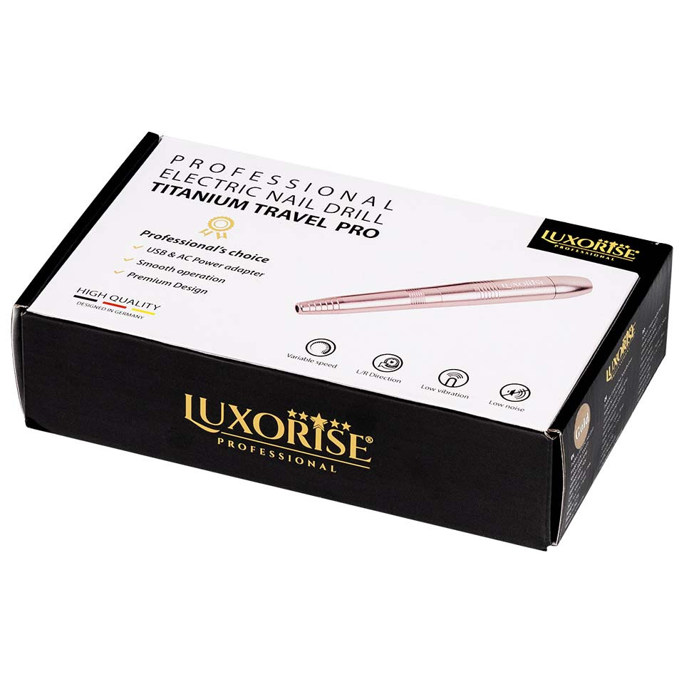 Freza Unghii cu Capat USB Titanium Travel - LUXORISE, Gold - Image 2