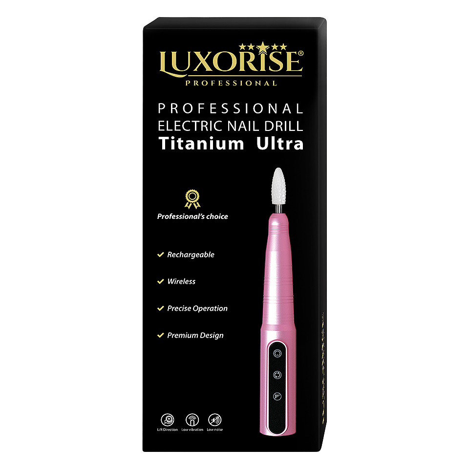 Freza Unghii Portabila Titanium Ultra - LUXORISE, Pink - Image 2
