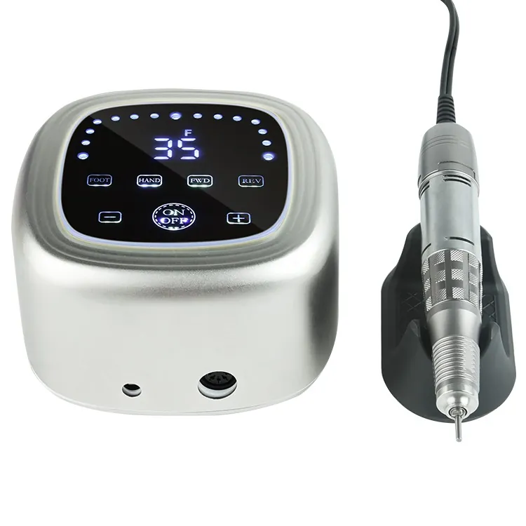 Freza Unghii Profesionala 75W, 35.000 RPM, Silver - Image 2