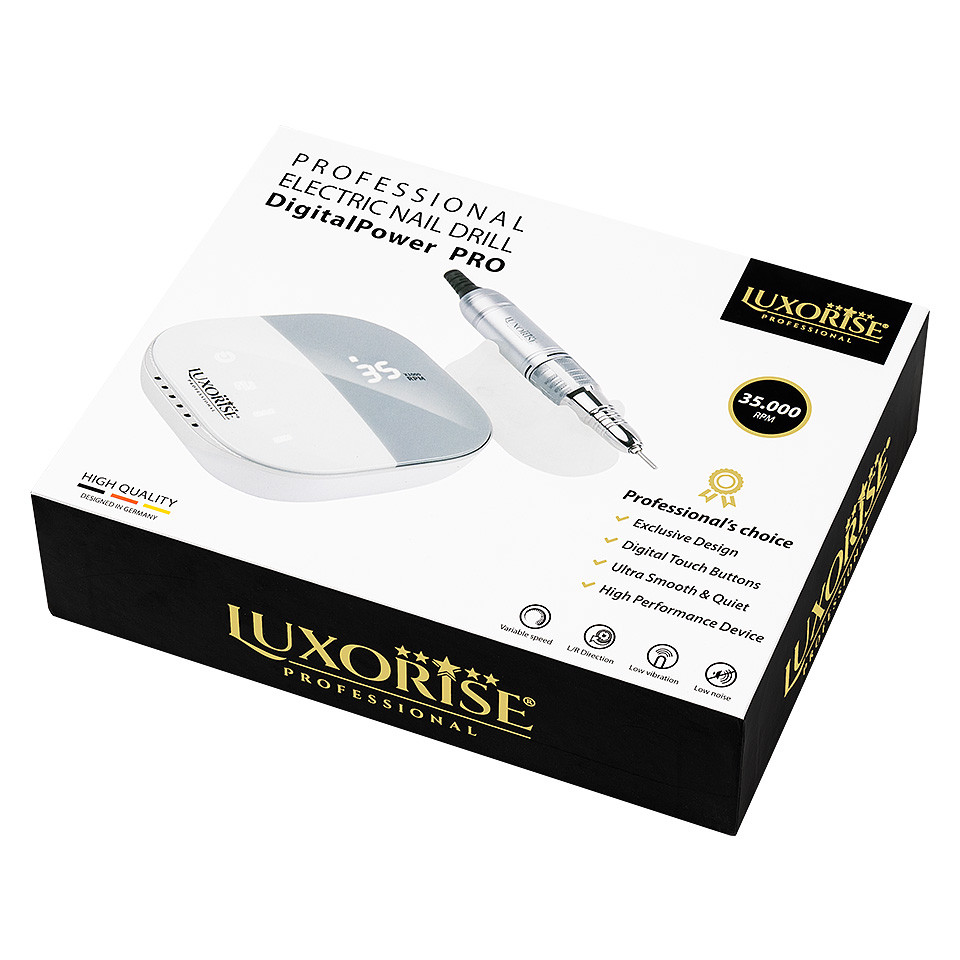 Freza Unghii Profesionala DigitalPower PRO - LUXORISE Germania 35.000 RPM, Gold - Image 2