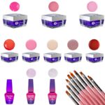 Kit Unghii Gel Allepaznokcie + Set Pensule Cadou – Manichiura Completa