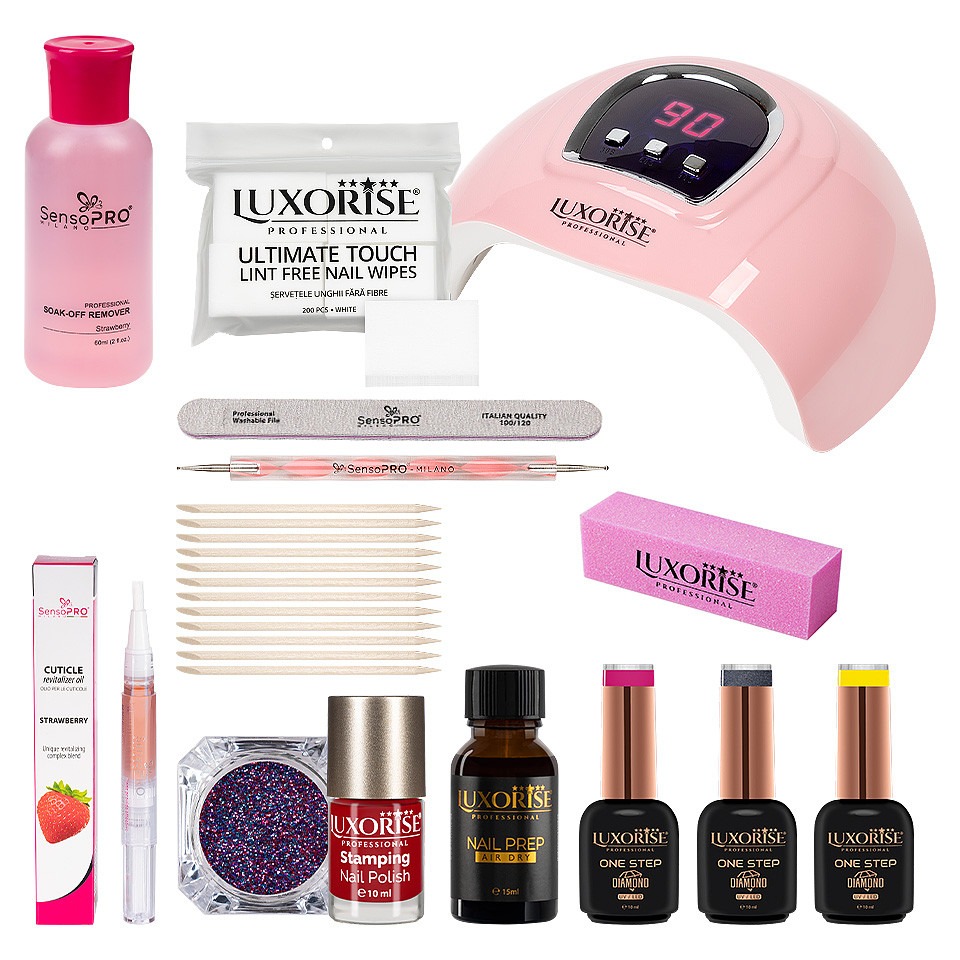 Kit Oja Semipermanenta One Step LUXORISE Diamond Start + CADOU